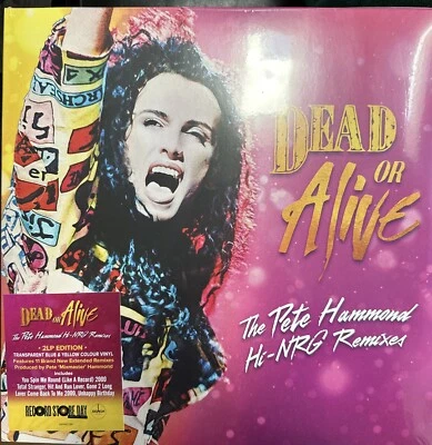 DEAD OR ALIVE 2 LP - The Pete Hammond Hi-NRG Remixes BLUE/YELLOW VINYL RSD 2024 - Image 1 of 2