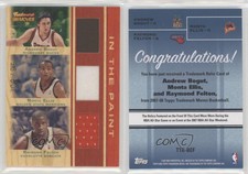 2007 Trademark Moves Triple Relics Red In the Paint /50 Andrew Bogut Monta Ellis