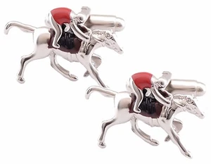 3D Argento Gara Cavallo Rosso Fantino Gemelli Ascot Aintree Racing Diretta - Picture 1 of 8