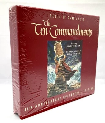 NEW SEALED!! - The Ten Commandments 35th Anniversary Collector's Edition VHS Set - Image 1 of 4