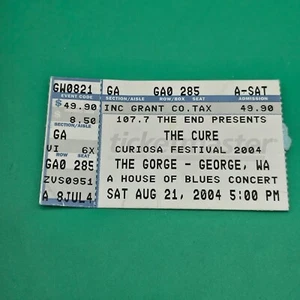 The Cure Ticket Stub George WA House Of Blues Curiosa Festival AUG 2004 VINTAGE - Picture 1 of 3