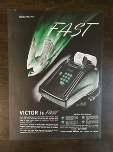 Aggiuntrice Victor vintage 1947 pagina completa originale AD A1 - Foto 1 di 1