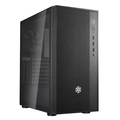 SIlverStone FAR1B-G-V2 Stylish and Distinct Tempered Glass Mid Tower ATX Chassis - Image 1 of 4