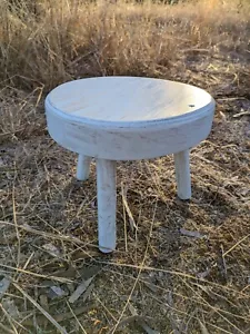 Kids milking stool, distressed finish children's furniture - Picture 1 of 4