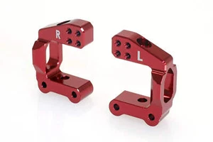 Steering Hub Carriers (L/R, CNC Aluminium Red) - Picture 1 of 1