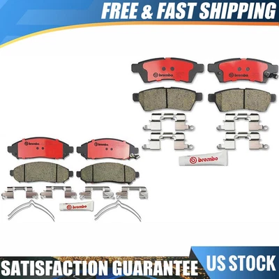 Juego de 8 pastillas de freno de disco delanteras traseras Brembo para Nissan Frontier 2005-2015 Foto 1 de 4