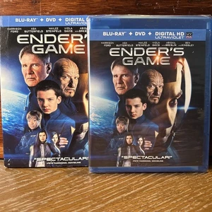 NEW Ender's Game (Blu-ray, DVD + Digital) Harrison Ford Ben Kingsley Free S/H! - Picture 1 of 3