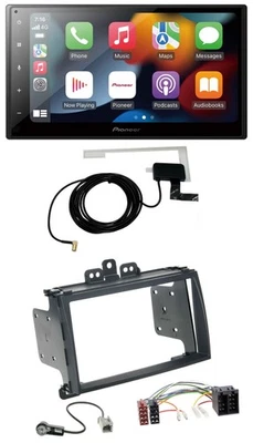 Pioneer MP3 USB Bluetooth DAB 2DIN Autoradio für Hyundai i20 09-12 schwarz - Bild 1 von 4