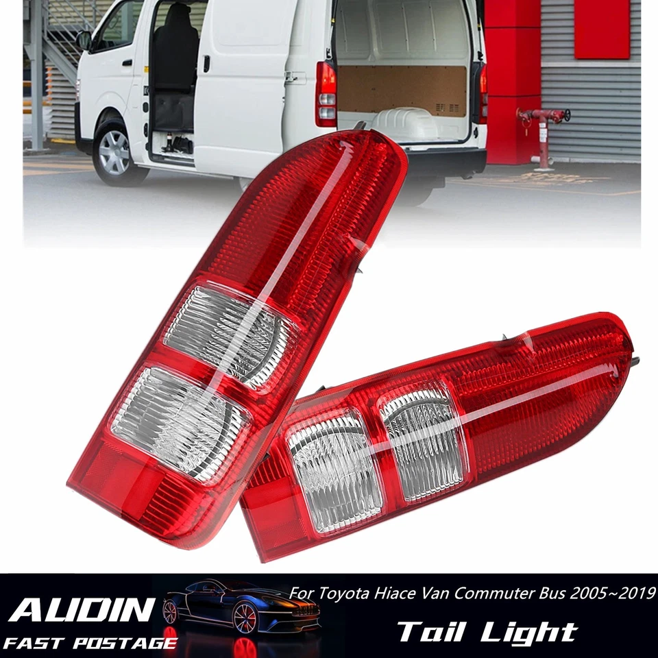 Pair LH+RH Tail Light Rear Lamp For Toyota Hiace Van Commuter Bus 2005~2019 - image 1 of 4