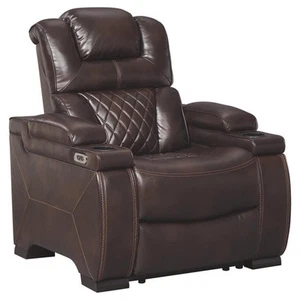 Signature Design by Ashley Warnerton Power Recliner in Chocolate - Picture 1 of 13