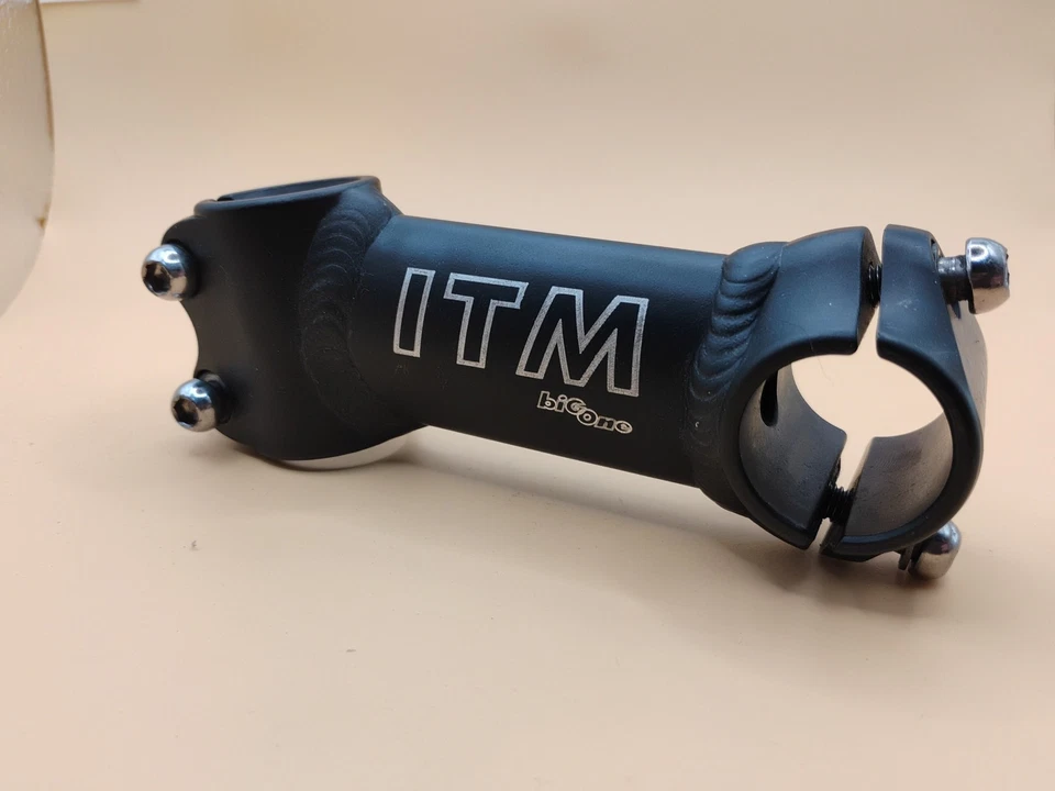 Italmanubri ITM Big One 100 mm vástago sin rosca 1 abrazadera de dirección 25,4 Nuevo de Lote Antiguo Foto 1 de 4