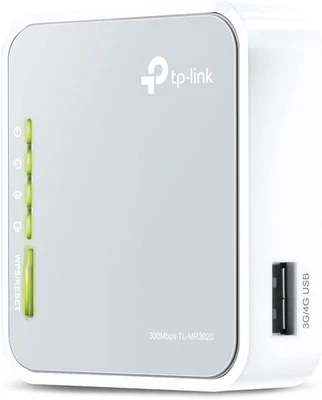 TP-Link TL-MR3020 Wlan Router USB Hotspot Tragbar 3G/4G 300Mbit Mobil Internet - Bild 1 von 4