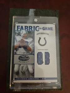 2007 Leaf Certified Johnny Unitas Fabric Of The Game 1 3/50 Jersey Patch GU Colts - Bild 1 von 3