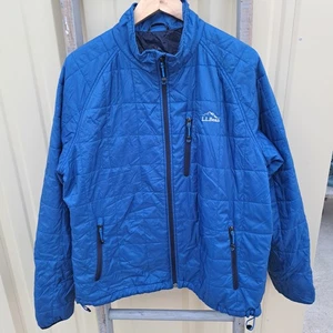 L.L. Bean Herren PrimaLoft Packaway Kapuzenjacke Gr. XL blau gesteppt Full Zip - Bild 1 von 10