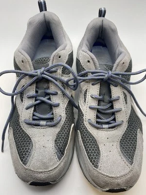 Dr Scholls True Flex “Feel Crazy Comfy” Gray Suede Leather Athletic Sneakers 9.5 - Image 1 of 4