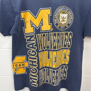 Vintage Michigan Wolverines T-Shirt Herren XL NCAA Football Lee Sport 90s AOP - Bild 1 von 21