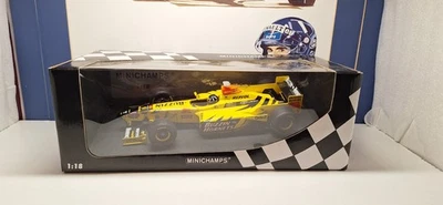 MINICHAMPS F1 1998 JORDAN MUGEN HONDA 198 - DAMON HILL - 1/18 SCALE MODEL CAR - Image 1 of 4