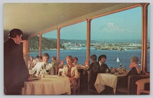 The Cliff House Tacoma Washington Dining Room and View Unposted Postcard - Picture 1 of 2
