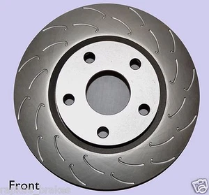 Slotted Brake Disc Rotors to suit Subaru WRX Impreza Slotted Jhook Maxx Full Set - Picture 1 of 2