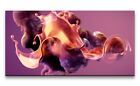 Leinwandbild 120x60cm Fließende Farben unter Wasser Abstrakt Dekorativ