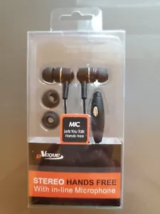 eVogue Stereo Hands Free Earbuds with In-Line Microphone In-Ear Earphones - Picture 1 of 2