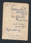1930 Vintage Golf Autograph Sheet ABE MITCHELL/BOBBY JONES/WALLIS/GORDON SMITH +