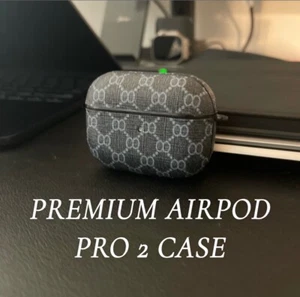 For Airpods Pro 2 generation Retro Leather Shockproof Airpods Case Cover - Picture 1 of 4