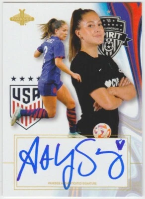2023 Parkside USWNT One Nation One Team Ashley Sanchez Blue Ink Heart Auto /200 - Image 1 of 2