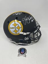 JACK LAMBERT JOE GREENE Pittsburgh Steelers SIGNED Full-Size Pro Helmet BAS COA