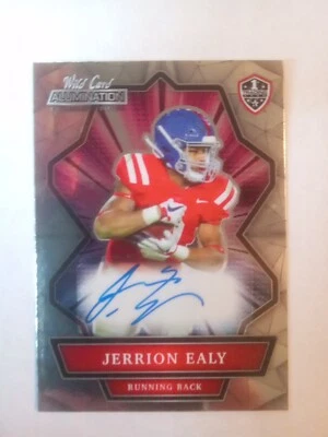 2021 Wild Card Alumination Collegiate Jerrion Ealy 1st Trading Card Auto NIL - Image 1 of 2