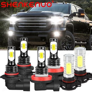 Combo faros antiniebla LED 6000K para GMC Sierra 1500 2500 3500 2007-2013 - Imagen 1 de 12