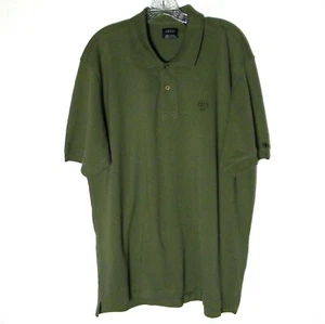 Camisa polo verde manga corta Izod lavado seda para hombre talla XL/TG 100 % algodón - Imagen 1 de 7