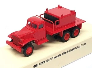 Sibur Models Scala 1/50 4003 - Camion dei Pompieri GMC CCKW 353 Pompiers - Rosso - Foto 1 di 6