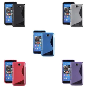 Hülle Für Sony Xperia E4 S-LINIE-SILIKON-GEL Skin Robust Stoßfest Handy Cover - Bild 1 von 9