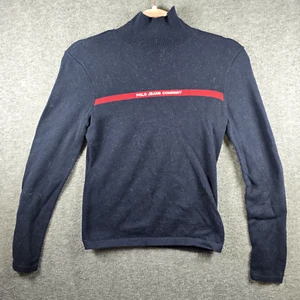 Vintage Polo Jeans CO Ralph Lauren Herren Pullover dunkelblau keine Größe (siehe Maße) - Bild 1 von 9