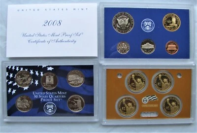 2008-S  U.S. Mint Proof Set  14 Coins - COA - In Original Box JB236 - Image 1 of 3