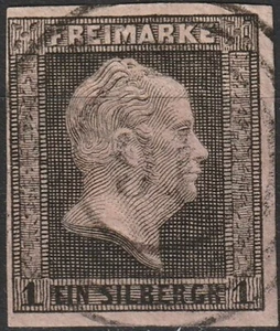 1 Sgr. MiNr. 2 mit Nummernstempel 91 BENDORF (OPD Koblenz ) - Bild 1 von 1
