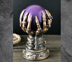Demonic Gothic Witch Hands with Ball Witchcraft Stuff Ritual Home Decor - Picture 1 of 7