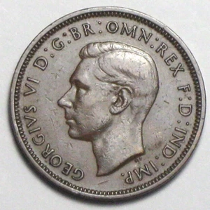 1938 GREAT BRITAIN HALF PENNY KING GEORGE - Picture 1 of 2