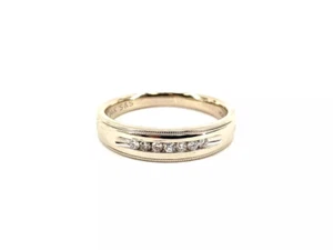14KT White Gold 5.00 Grams Men's Diamond Ring (14pts tw) Size 8.5 - Picture 1 of 14