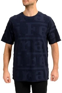 Scuderia Ferrari Men's Blue Logo Print Crewneck Short Sleeve T-Shirt - Picture 1 of 6