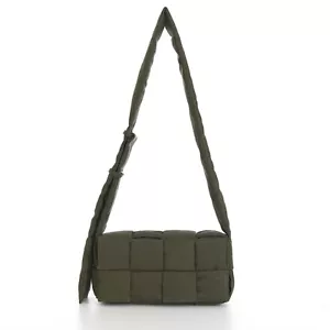 BOTTEGA VENETA 2500$ Tech Cassette Crossbody Bag - Crocodile Green Padded Canvas - Bild 1 von 16