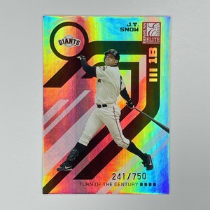 2005 Donruss Elite Turn of the Century J.T. Snow /750 #123 San Francisco Giants