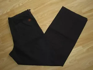 Mens HUGO BOSS Rap2 Sz 54 waist 36" L33 Lightweight Black Summer Trousers Pants - Imagen 1 de 17