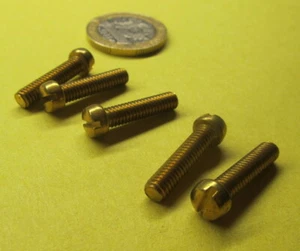 Fillister Head Brass Slotted Machine Screw 8-32 x 3/4" Length 50 Pcs - Picture 1 of 12