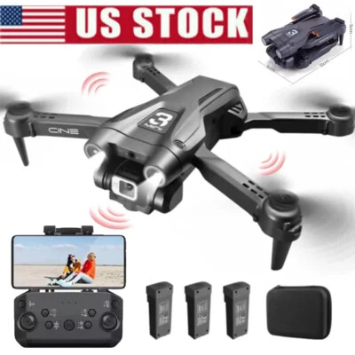 Deerc D96 4K HD Dual Camera RC Drone FPV Foldable Quadcopter Smart Obstacle usa