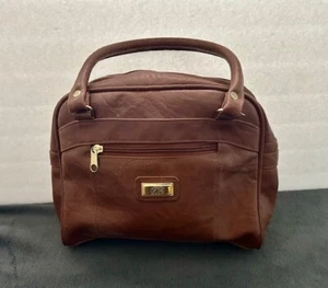 Vintage TR Bentley Faux Leather Satchel Purse - Picture 1 of 6