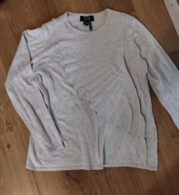 FDJ FRENCH DRESSING JEANS Gris Mujer Manga Larga Top S Pequeño Foto 1 de 4