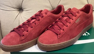 Puma Suede Gum Shoes LifeStyle Sneakers Intense Red/Gum 381174-05 US 6 Uk 5 - Picture 1 of 7