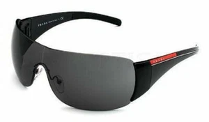 RARE NEW Genuine PRADA Sport Black Shield Wrap Sunglasses SPS 02L PS 02LS 1AB1A1 - Picture 1 of 5